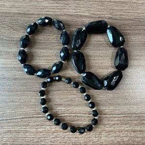 Black Layering Bracelets